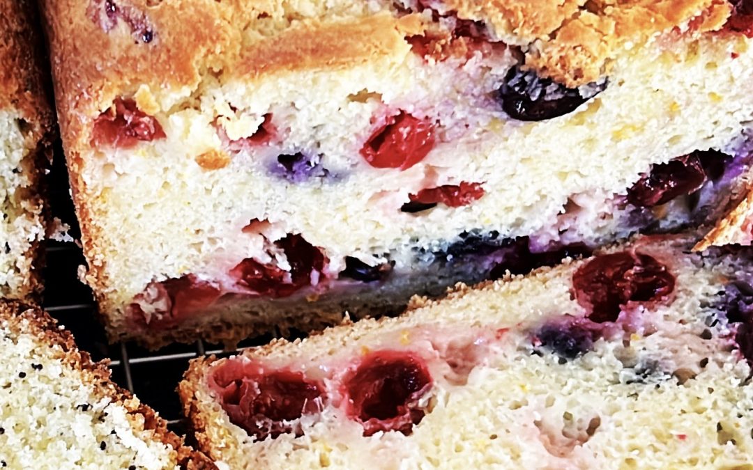 Cranberry (and blueberries) Orange Bread